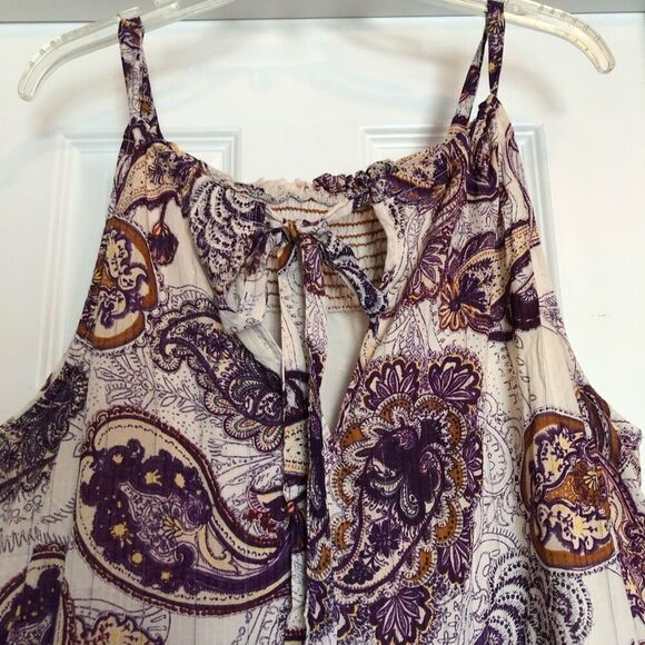 Band of Gypsies Purple Paisley Maxi Dress - Picture 7 of 16